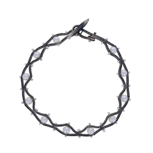 Holiday SALE - 🎄🎄🎄🎄Ten Thousand Things Scallop Silver/Pearl Bracelet - Picture 3 of 9